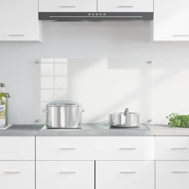 vidaXL Πλάτη κουζίνας Διαφανές 90 x 50 cm σκληρυμένο γυαλί