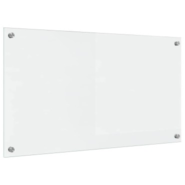 vidaXL Πλάτη κουζίνας Διαφανές 90 x 50 cm σκληρυμένο γυαλί