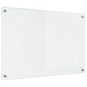 vidaXL Πλάτη κουζίνας Διαφανές 90 x 60 cm σκληρυμένο γυαλί