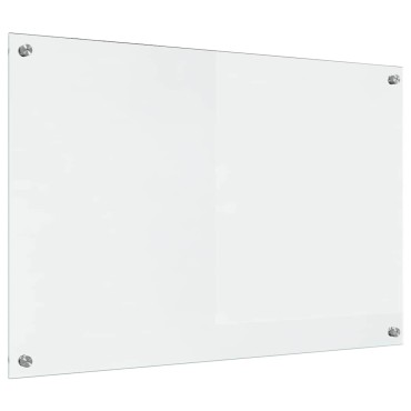 vidaXL Πλάτη κουζίνας Διαφανές 90 x 60 cm σκληρυμένο γυαλί