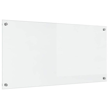 vidaXL Πλάτη κουζίνας Διαφανές 100 x 50 cm σκληρυμένο γυαλί