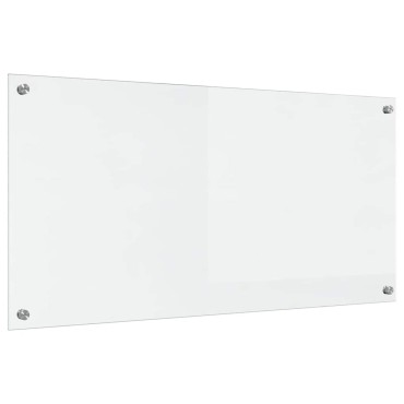 vidaXL Πλάτη κουζίνας Διαφανές 100 x 50 cm σκληρυμένο γυαλί