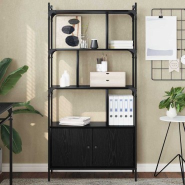 vidaXL Βιβλιοθήκη 6 επιπέδων 76,5x30x154,5cm Επεξεργασμένο Ξύλο 1 τεμ.