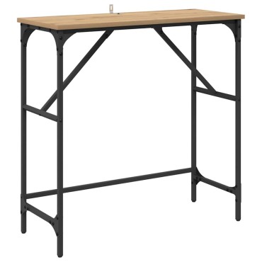vidaXL Τραπέζι κονσόλας Artisan Oak 75x32x75cm 1 τεμ.