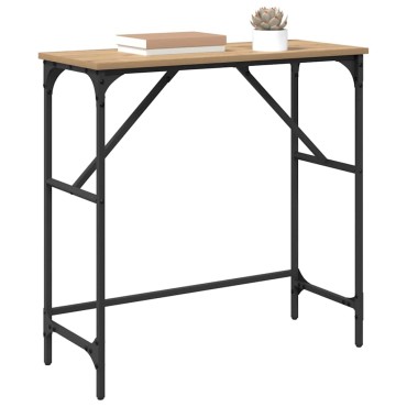 vidaXL Τραπέζι κονσόλας Artisan Oak 75x32x75cm 1 τεμ.