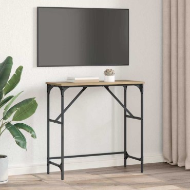vidaXL Τραπέζι κονσόλας Artisan Oak 75x32x75cm 1 τεμ.