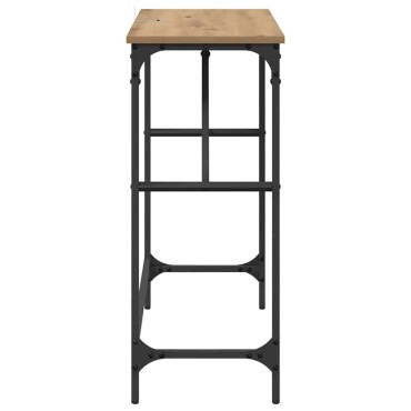 vidaXL Τραπέζι κονσόλας Artisan Oak 75x32x75cm 1 τεμ.
