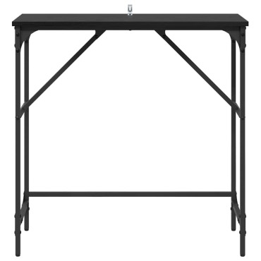 vidaXL Τραπέζι κονσόλας Μαύρη Οξυά 75x32x75cm Επεξεργασμένο Ξύλο 1 τεμ.