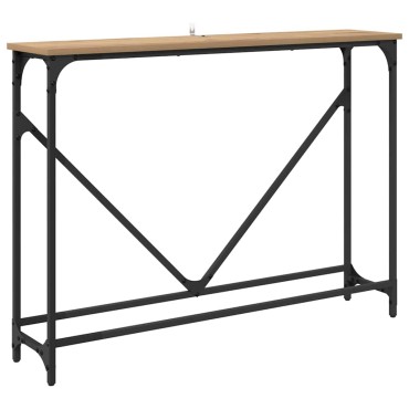 vidaXL Τραπέζι κονσόλας Artisan Oak 102x23x75 εκ 1 τεμ.