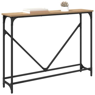 vidaXL Τραπέζι κονσόλας Artisan Oak 102x23x75 εκ 1 τεμ.