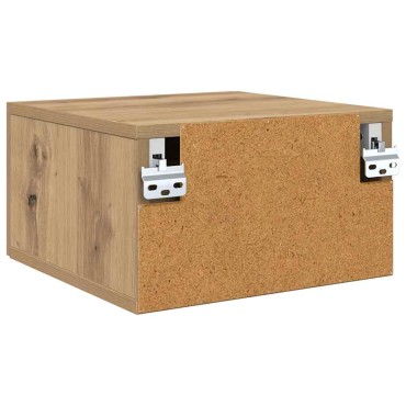 vidaXL Κομοδίνο artisan δρυς 35x35x20cm Επεξεργασμένο Ξύλο 1 τεμ.