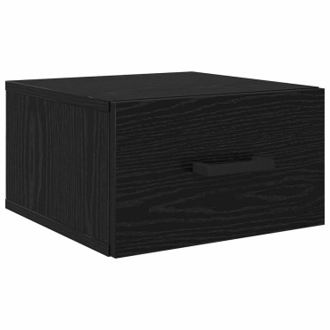 vidaXL Κομοδίνο Μαύρη δρυς 35x35x20cm Επεξεργασμένο Ξύλο 1 τεμ.
