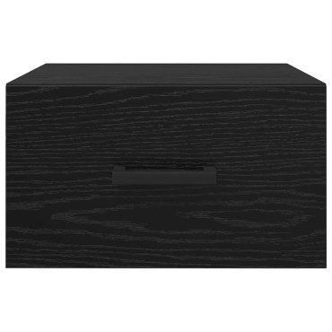 vidaXL Κομοδίνο Μαύρη δρυς 35x35x20cm Επεξεργασμένο Ξύλο 1 τεμ.