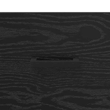vidaXL Κομοδίνο Μαύρη δρυς 35x35x20cm Επεξεργασμένο Ξύλο 1 τεμ.