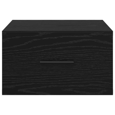 vidaXL Κομοδίνο Μαύρη δρυς 35x35x20cm Επεξεργασμένο Ξύλο 1 τεμ.