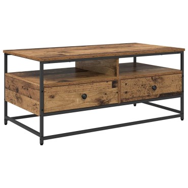 vidaXL Τραπεζάκι σαλονιού Παλαιωμένο ξύλο 100x51x45cm 1 τεμ.