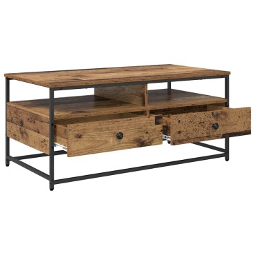 vidaXL Τραπεζάκι σαλονιού Παλαιωμένο ξύλο 100x51x45cm 1 τεμ.