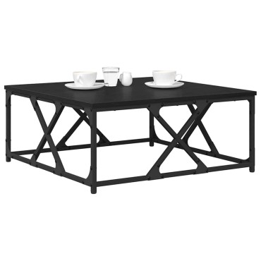 vidaXL Τραπεζάκι σαλονιού Μαύρη Οξυά 70x70x30cm 1 τεμ.