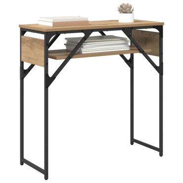 vidaXL ΤραπέζιΚονσόλας Artisan Oak Επεξεργασμένο Ξύλο 75x30x75cm 1 τεμ.