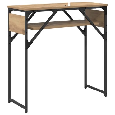 vidaXL ΤραπέζιΚονσόλας Artisan Oak Επεξεργασμένο Ξύλο 75x30x75cm 1 τεμ.