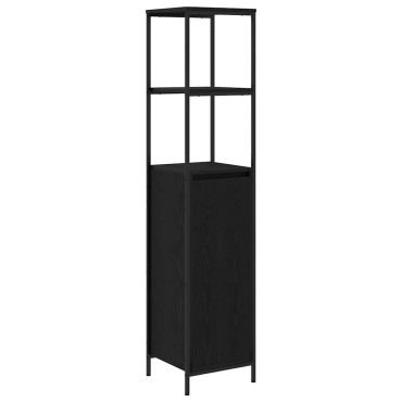vidaXL Σετ Επίπλων Μπάνιου 3 τεμ. Μαύρη Οξυά 90x34,5x60 εκ