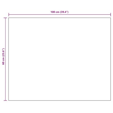 vidaXL Καθρέφτης 100 x 60 εκ. Γυάλινος Χωρίς Πλαίσιο