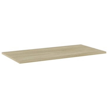 vidaXL Ράφια Βιβλιοθήκης 4 τεμ. Sonoma Δρυς 80x40x1,5cm Μοριοσανίδα