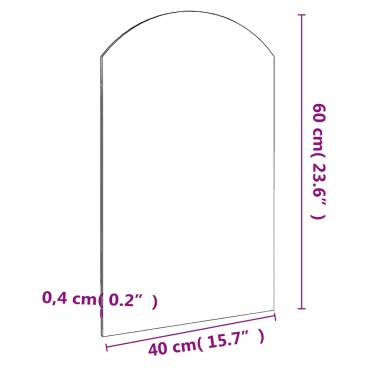 vidaXL Καθρέφτης 60 x 40 εκ. Γυάλινος