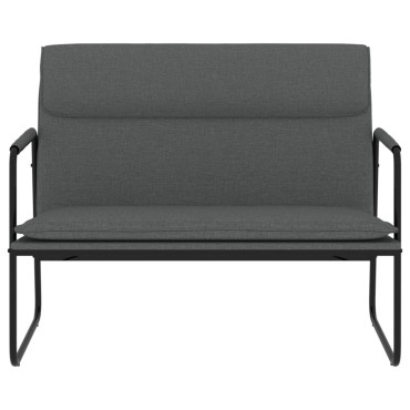 vidaXL Πάγκος Σκούρο Γκρι 100x64x80cm Υφασμάτινος 1 τεμ.