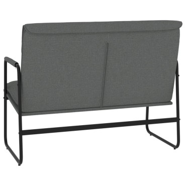 vidaXL Πάγκος Σκούρο Γκρι 100x64x80cm Υφασμάτινος 1 τεμ.