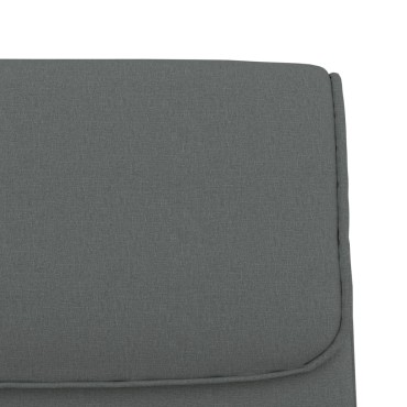 vidaXL Πάγκος Σκούρο Γκρι 100x64x80cm Υφασμάτινος 1 τεμ.