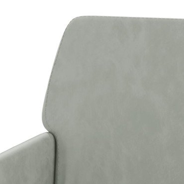 vidaXL Πάγκος Ανοιχτό Γκρι 108x79x79cm Βελούδινος 1 τεμ.