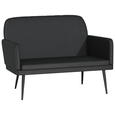 vidaXL Πάγκος Μαύρος 107x80x81cm από Συνθετικό Δέρμα 1 τεμ.