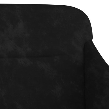 vidaXL Πάγκος Μαύρος 110x76x80cm Βελούδινος 1 τεμ.