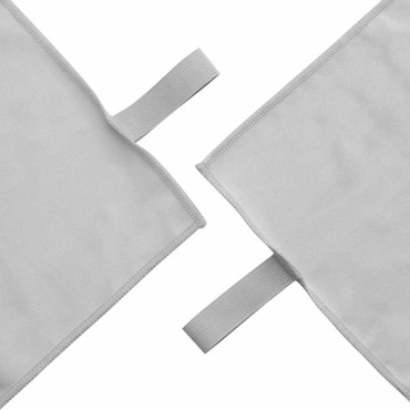 vidaXL Σύνολο πετσέτας αθλητισμού 2 τμχ. Γκρι 50 x 30 cm, 200 x 100 cm