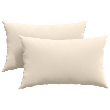 vidaXL Μαξιλάρι Καναπέ 2 pcs Μπεζ 50x30cm ύφασμα