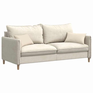 vidaXL Μαξιλάρι Καναπέ 2 pcs Μπεζ 50x30cm ύφασμα