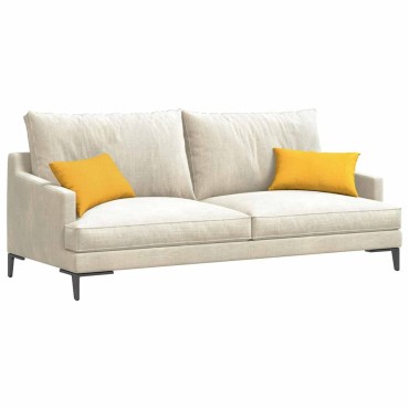 vidaXL Μαξιλάρι Καναπέ 2 pcs Απαλό Κίτρινο 50x30cm