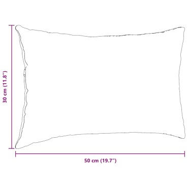 vidaXL Μαξιλάρι Καναπέ 2 pcs Απαλό Κίτρινο 50x30cm