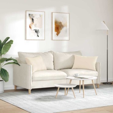 vidaXL Μαξιλάρι Καναπέ 2 pcs Μπεζ 60x40cm ύφασμα