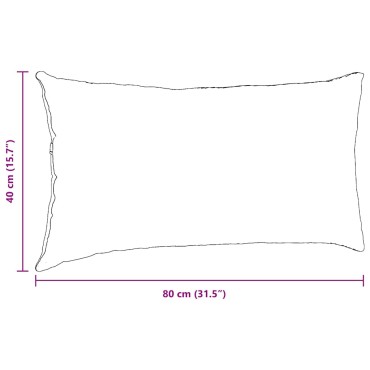vidaXL Μαξιλάρι Καναπέ 2 pcs Σκούρο Πράσινο 80x40cm