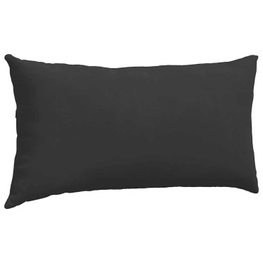 vidaXL Μαξιλάρι Καναπέ 2 τμχ. ύφασμα Μαύρο 80x40cm