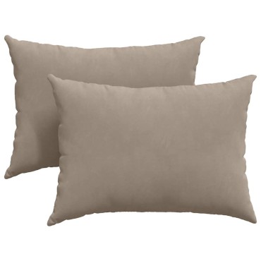 vidaXL Μαξιλάρι Καναπέ 2 pcs Taupe 70x50cm ύφασμα
