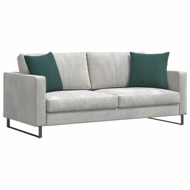vidaXL Μαξιλάρι Καναπέ 2 pcs Σκούρο Πράσινο 45x45cm