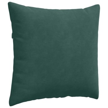 vidaXL Μαξιλάρι Καναπέ 2 pcs Σκούρο Πράσινο 45x45cm
