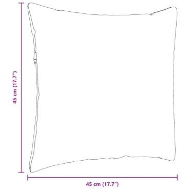 vidaXL Μαξιλάρι Καναπέ 2 pcs Σκούρο Πράσινο 45x45cm