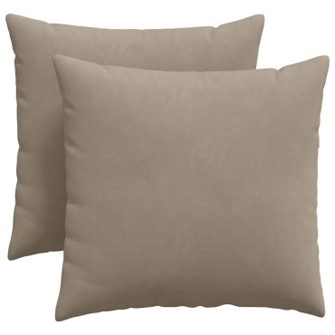 vidaXL Μαξιλάρι Καναπέ 2 pcs Taupe 45x45cm ύφασμα