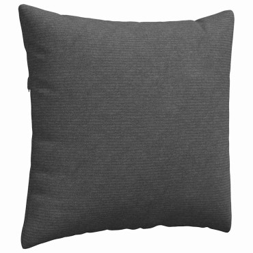 vidaXL Μαξιλάρι Καναπέ 2 pcs Σκούρο Γκρι 45x45cm