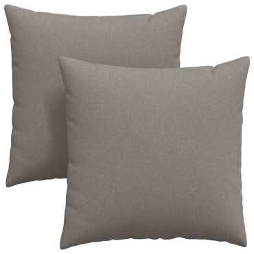 vidaXL Μαξιλάρι Καναπέ 2 pcs Taupe 60x60cm ύφασμα