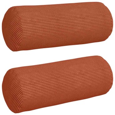 vidaXL Μαξιλάρια Στήριγμα 2 pcs Κόκκινο Πορτοκαλί 15x40 εκ
